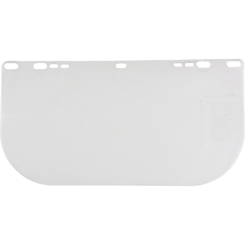 F20 Clear Flat Faceshield, Polycarbonate, Clear Tint Waymarc Industries Inc