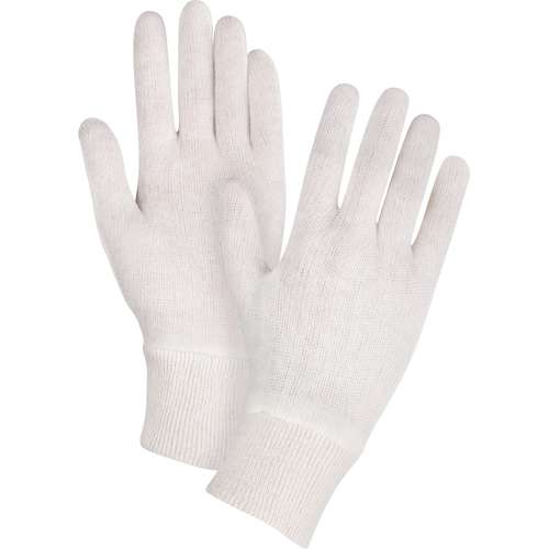 Gants d'inspection de poids moyen, Poly/coton, Poignet Poignet en tricot, Hommes Waymarc Industries Inc