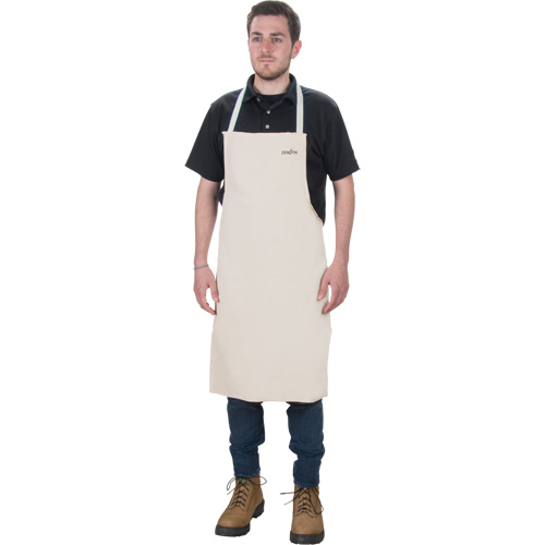 Apron, Cotton, 36" L x 29" W, Natural Waymarc Industries Inc