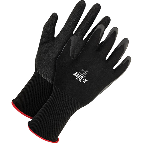 Gants enduits X-Site, Petit, R&ecirc;vetement Latex, Calibre 15, Enveloppe en Nylon Waymarc Industries Inc
