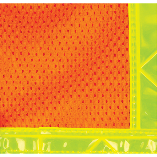 Standard-Duty Safety Vest, High Visibility Orange, Medium, Polyester Waymarc Industries Inc
