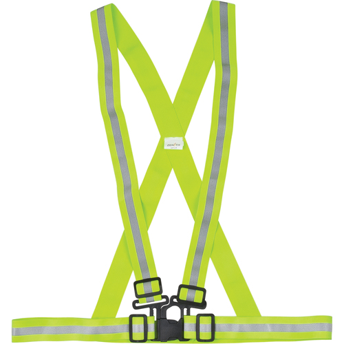 Standard-Duty Safety Harness, High Visibility Lime-Yellow, Silver Reflective Colour, Medium Waymarc Industries Inc