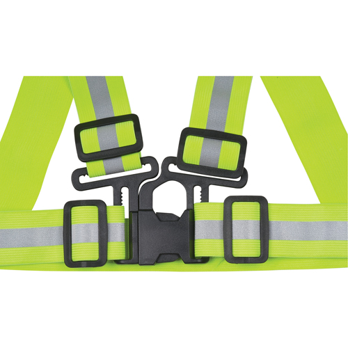Standard-Duty Safety Harness, High Visibility Lime-Yellow, Silver Reflective Colour, Medium Waymarc Industries Inc