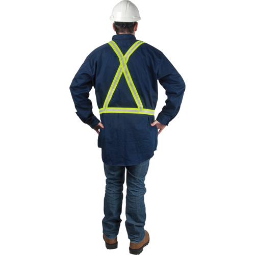 Standard-Duty Safety Harness, High Visibility Lime-Yellow, Silver Reflective Colour, Medium Waymarc Industries Inc