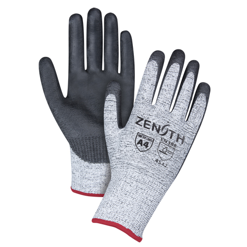 Gants &eacute;lastiques sans coutures r&eacute;sistants &agrave; la coupe, Taille Petit/7, Calibre 13, Rev&ecirc;tement Polyur&eacute;thane, Enveloppe en PEHP, ANSI/ISEA 105 niveau 4/EN 388 niveau 5 Waymarc Industries Inc