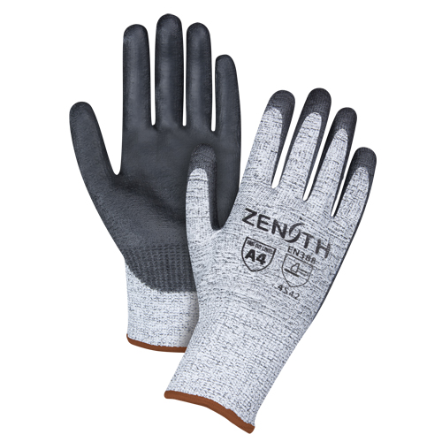 Seamless Stretch Cut-Resistant Gloves, Size Large/9, 13 Gauge, Polyurethane Coated, HPPE Shell, ANSI/ISEA 105 Level 4/EN 388 Level 5 Waymarc Industries Inc