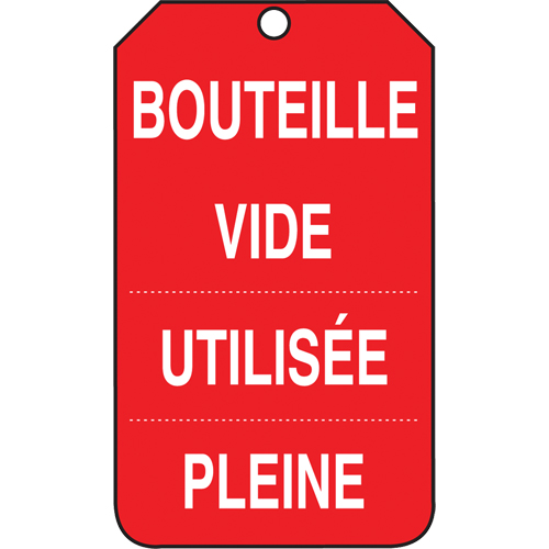 &eacute;tiquettes de s&eacute;curit&eacute; d'inspection et de contr&ocirc;le de l'&eacute;tat de l'&eacute;quipement, Papier cartonn&eacute;, 3-3/8" la x 5-7/8" h, Français Waymarc Industries Inc