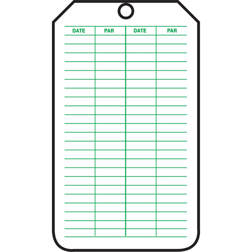 &eacute;tiquettes de s&eacute;curit&eacute; d'inspection et de contr&ocirc;le de l'&eacute;tat de l'&eacute;quipement, Papier cartonn&eacute;, 3-1/8" la x 5-7/8" h, Français Waymarc Industries Inc