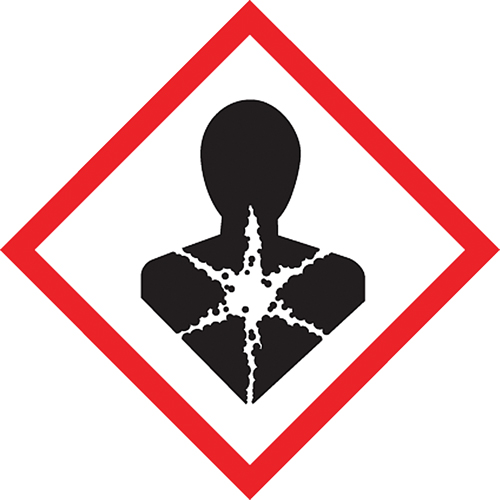 GHS Pictogram Labels, Vinyl, Sheet, 2" L x 2" W Waymarc Industries Inc