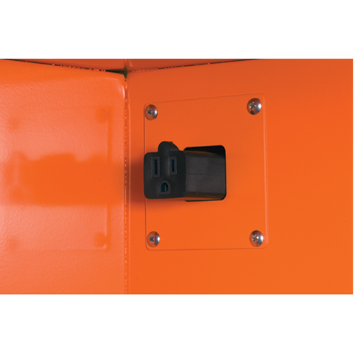 Emergency Preparedness Storage Cabinets, Steel, 4 Shelves, 65" H x 43" W x 18" D, Orange Waymarc Industries Inc
