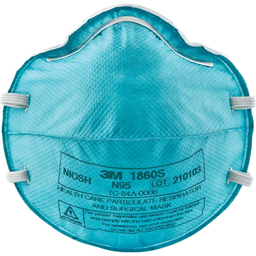 1860S Particulate Healthcare Respirator, N95, NIOSH Certified, Small Waymarc Industries Inc