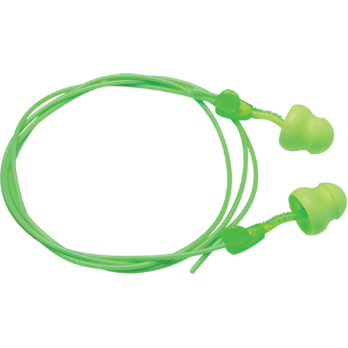 Bouchons d'oreilles en mousse Glide, Vrac - Boîte, Avec cordon Waymarc Industries Inc
