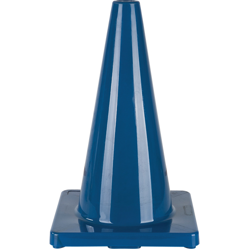 C&ocirc;ne de couleur pour la signalisation, 18", Bleu Waymarc Industries Inc