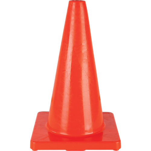 C&ocirc;ne de couleur pour la signalisation, 18", Orange Waymarc Industries Inc
