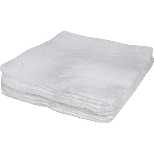 Feuilles absorbantes souffl&eacute;es de premi&egrave;re qualit&eacute;, Huile seulement, 30" x 30", 50 gal. d'absorption Waymarc Industries Inc