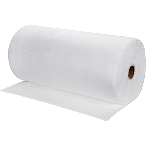 Premium Meltblown Sorbent Rolls, Mediumweight, 150' L x 30" W, 40 gal. Absorbancy Waymarc Industries Inc