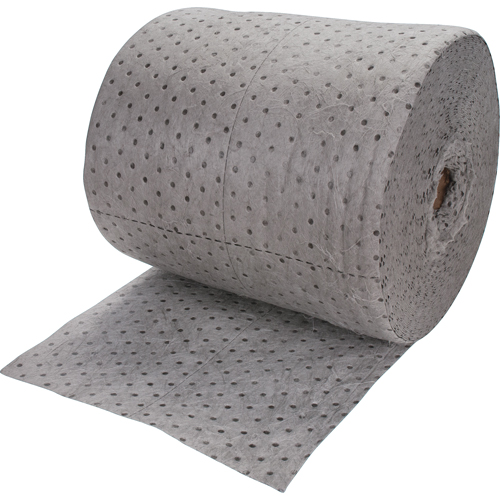 Premium Bonded Sorbent Rolls, Mediumweight, 150' L x 15" W, 20 gal. Absorbancy Waymarc Industries Inc