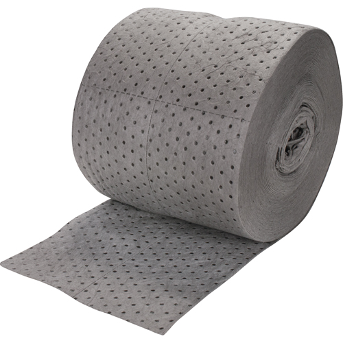 Premium Bonded Sorbent Rolls, Heavyweight, 150' L x 15" W, 25 gal. Absorbancy Waymarc Industries Inc