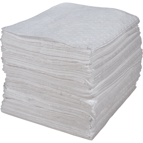 Premium Bonded Sorbent Pads, Oil Only, 15" x 17", 30 gal. Absorbancy Waymarc Industries Inc