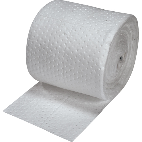 Feuilles absorbantes en fibres fines de premi&egrave;re qualit&eacute;, Poids moyen, 150' lo x 15" la, Absorption 20 gal. Waymarc Industries Inc