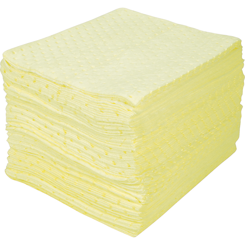 Premium Bonded Sorbent Pads, Hazmat, 15" x 18", 30 gal. Absorbancy Waymarc Industries Inc