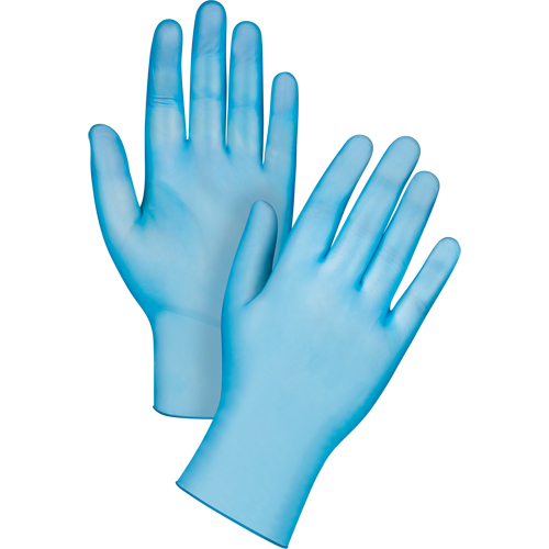 Medical-Grade Disposable Gloves, Small, Vinyl, 4.5-mil, Powder-Free, Blue, Class 2 Waymarc Industries Inc