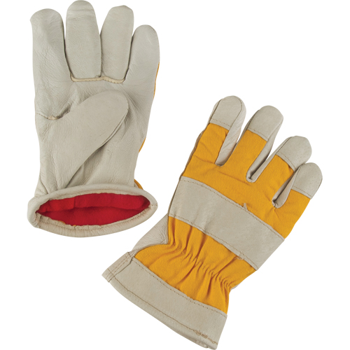 Premium Winter-Lined Work Gloves, 2X-Large, Grain Pigskin Palm, Foam Fleece Inner Lining Waymarc Industries Inc