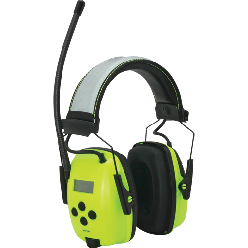 Howard Leight Sync Radio Hi-Visibility Earmuffs, Headband Style, 25 dB Waymarc Industries Inc