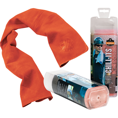 Serviettes de refroidissement 6602 Chill-Its, Orange haute visibilit&eacute; Waymarc Industries Inc