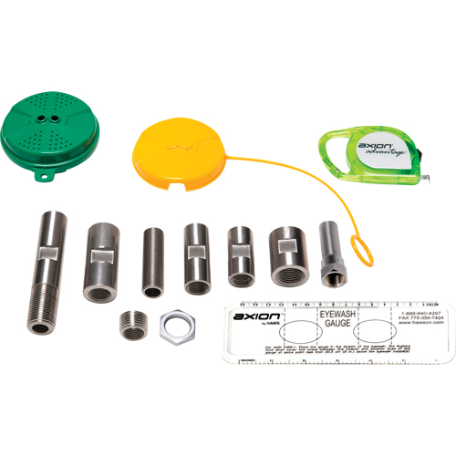 Trousse de mise &agrave; niveau pour douche oculaire/faciale Axion Advantage avec t&ecirc;te de douche oculaire/faciale en plastique ABS vert Waymarc Industries Inc