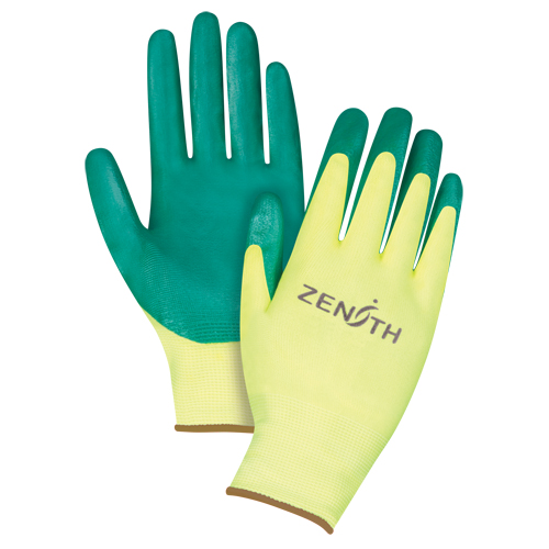 Gants de premi&egrave;re qualit&eacute; ZX-3, 9/Grand, R&ecirc;vetement Nitrile, Calibre 15, Enveloppe en Nylon Waymarc Industries Inc