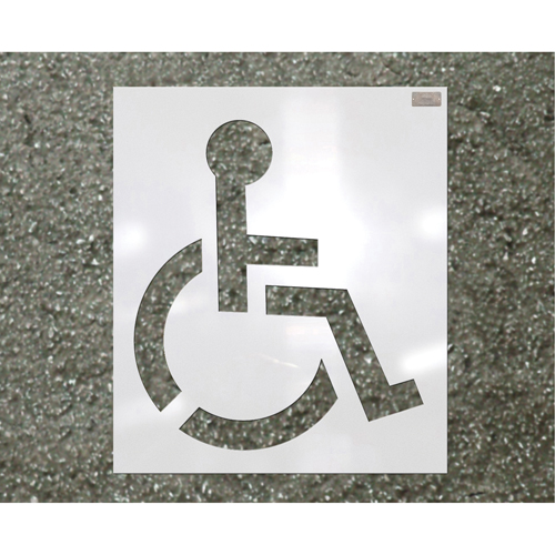 Parking Lot Stencils, Pictogram, 39" Waymarc Industries Inc