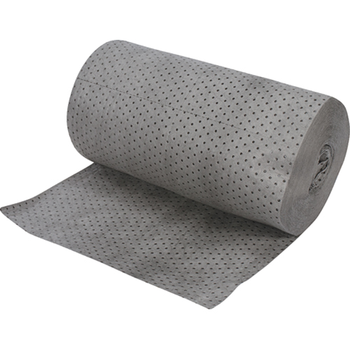 Industrial-Grade Fine Fibre Sorbent Rolls, Heavyweight, 150' L x 30" W, 70 gal. Absorbancy Waymarc Industries Inc