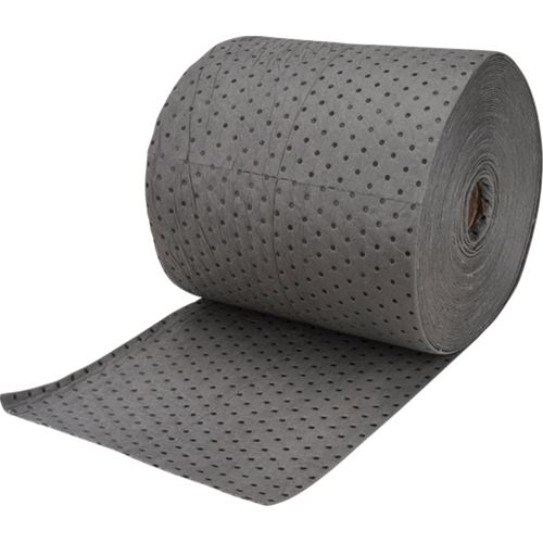 Industrial-Grade Fine Fibre Sorbent Rolls, Heavyweight, 150' L x 15" W, 35 Gal. Absorbancy Waymarc Industries Inc
