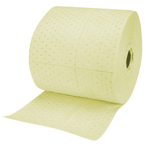 Industrial-Grade Fine Fibre Sorbent Rolls, Heavyweight, 150' L x 15" W, 35 Gal. Absorbancy Waymarc Industries Inc