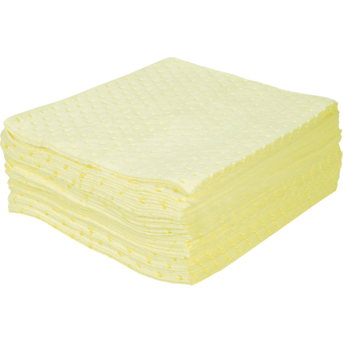 Premium Bonded Sorbent Pads, Hazmat, 15" x 17", 15 gal. Absorbancy Waymarc Industries Inc