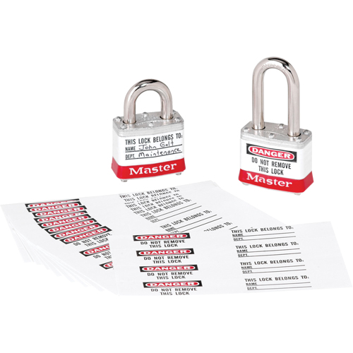 &eacute;tiquettes d'identification &agrave; photo pour cadenas en thermoplastique Zenex Waymarc Industries Inc