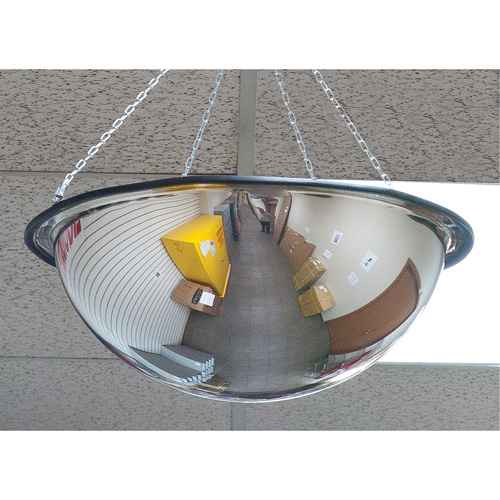 Miroir en d&ocirc;me 360°, D&ocirc;me complet, Dessus ouvert, Diam&egrave;tre 20" Waymarc Industries Inc