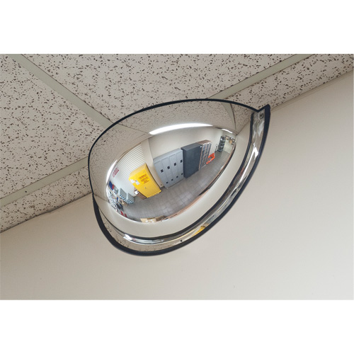 Miroir en d&ocirc;me 180°, Demi-d&ocirc;me, Dessus ouvert, Diam&egrave;tre 20" Waymarc Industries Inc