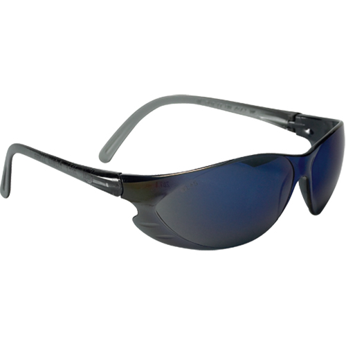 Lunettes de s&eacute;curit&eacute; &agrave; miroir bleu, Lentille Bleu/Miroir, Anti-&eacute;gratignures, R&eacute;pond ou surpasse la norme CSA Z94.3 Waymarc Industries Inc