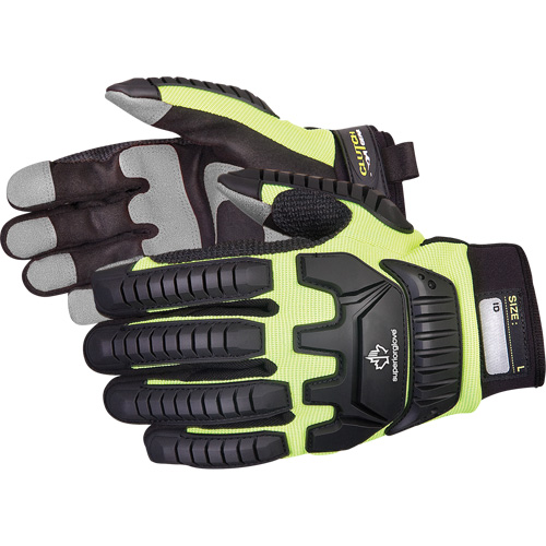 Clutch Gear&reg; Impact-Resistant Mechanic's Gloves, PVC Palm, Size Small Waymarc Industries Inc