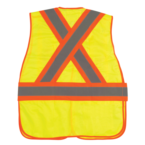 Veste d'arpenteur r&eacute;sistante aux flammes, Jaune lime haute visibilit&eacute;, Moyen, Polyester Waymarc Industries Inc