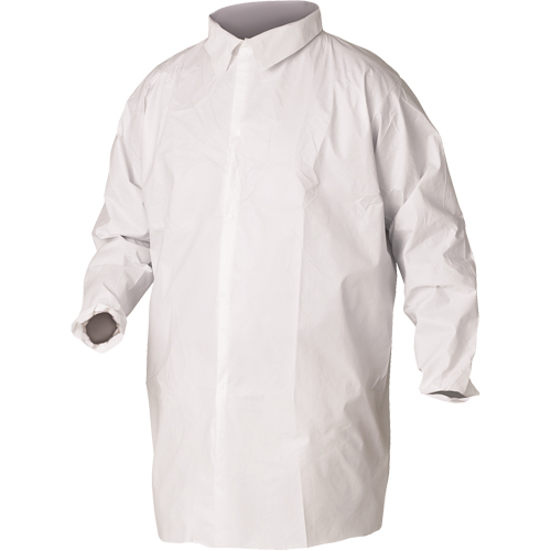 Sarraus de laboratoire KleenGuard A20, SMS, Blanc, Grand Waymarc Industries Inc