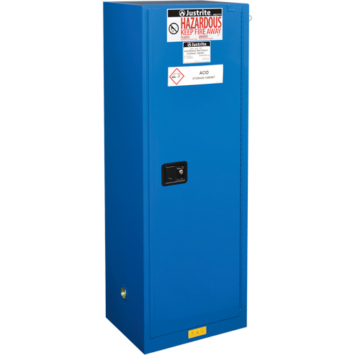 Armoires &eacute;troite pour rangement de mati&egrave;res dangereuses Sure-Grip Ex, 22 gal., 23,25" x 65" x 18" Waymarc Industries Inc