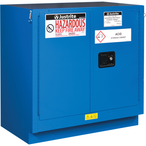 Armoires sous le comptoir pour rangement de mati&egrave;res dangereuses Sure-Grip Ex, 22 gal., 35" x 35" x 22" Waymarc Industries Inc