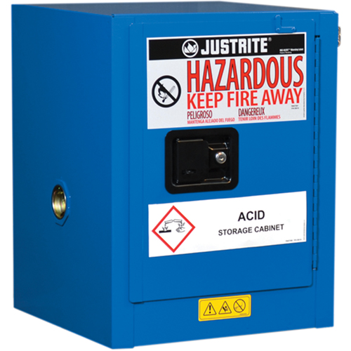 Armoires de comptoir doubl&eacute;es pour rangement de mati&egrave;res dangereuses Chem-Cor, 4 gal., 17" x 22" x 17" Waymarc Industries Inc