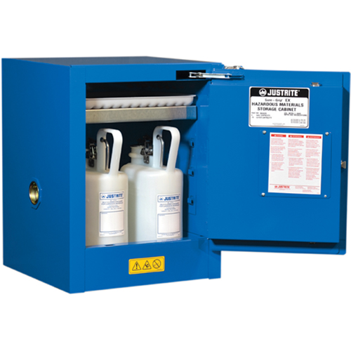 Armoires de comptoir doubl&eacute;es pour rangement de mati&egrave;res dangereuses Chem-Cor, 4 gal., 17" x 22" x 17" Waymarc Industries Inc
