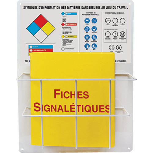 Haz-Mat Basket Style Centre Boards, French, Binders Included Waymarc Industries Inc