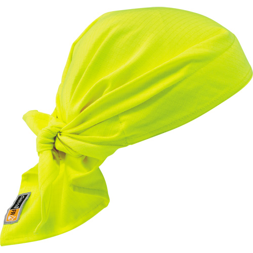 Chill-Its&reg; 6710FR FR Cooling Triangle Hat, High Visibility Lime-Yellow Waymarc Industries Inc