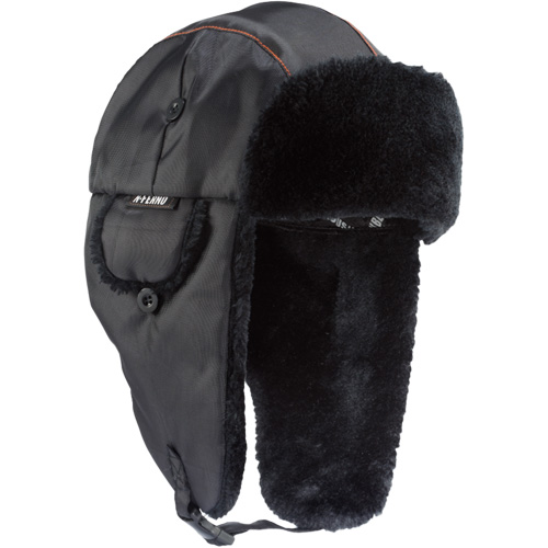 N-Ferno&reg; 6802 Classic Trapper Hat, Synthetic Fur Lining, Medium/Small, Black Waymarc Industries Inc